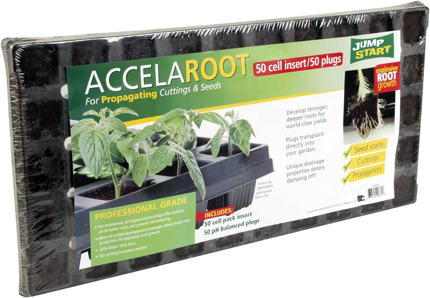 JumpStart JSAR50MT AccelaROOT Starter Plugs With 50 Cell Insert