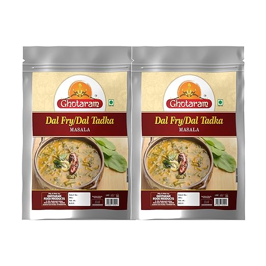 Old Delhi Dhabba Dal Tadka/Dal Fry Masala Powder, Easy to Use Dal Fry/Dal Tadka Masala|Perfect Blend of Authentic Handpicked Spices|Shahi Kadai Dal Fry/Dal Tadka Masala-240Gx2Pk