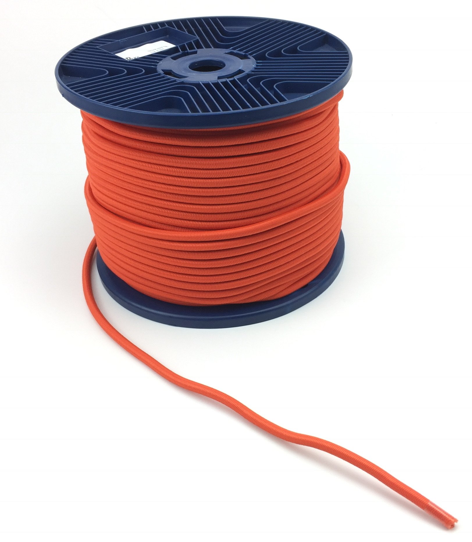 6mm Orange Elastic Bungee Shock Cord, Tie Down, Heavy Duty x 30 Metres