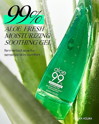 Miniatura 2 de HOLIKA HOLIKA Aloe Fresh Moisture Soothing Gel - Face Body Moisturizer - Fermented Aloe and Cica - Hydrating Cooling Hypoallergenic Korean Skincare