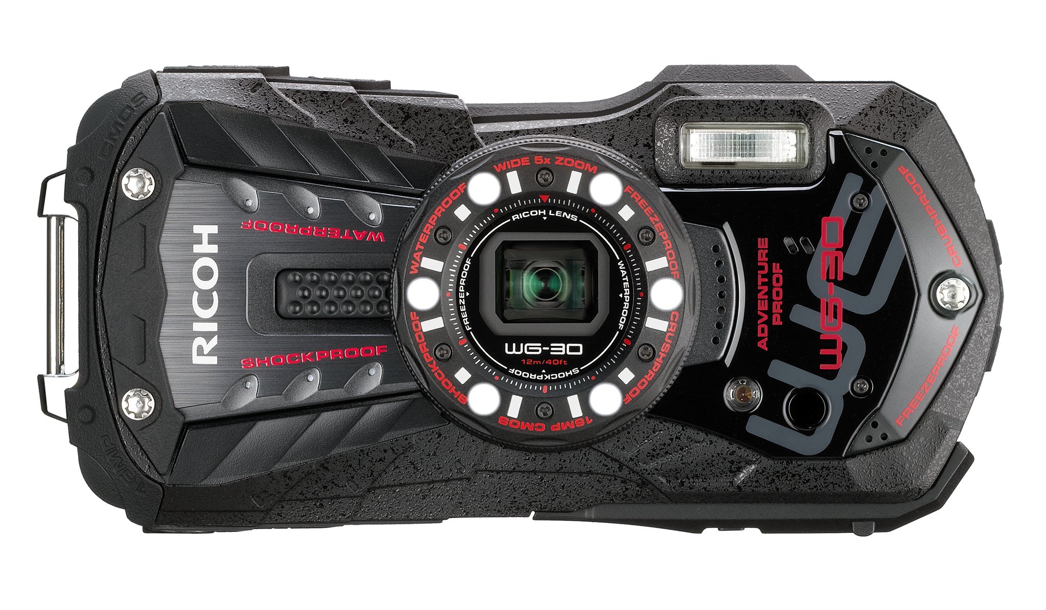 Amazon.com : Ricoh WG-30 black 16 MP Waterproof Digital Camera