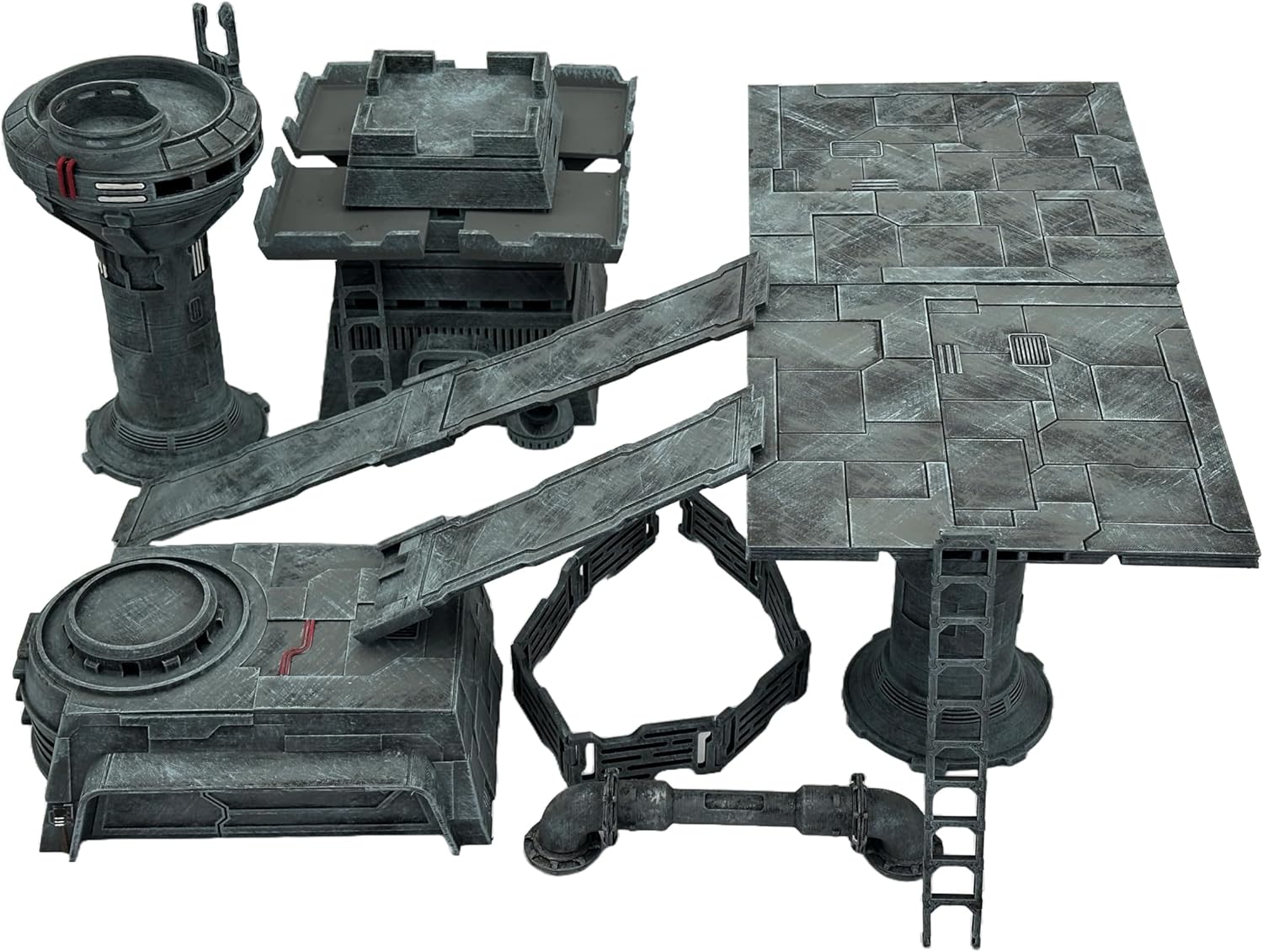 Legion Terrain -Imperial Landing Facility 3'x3' Table - Miniature Tabletop Wargaming Terrain (Painted)