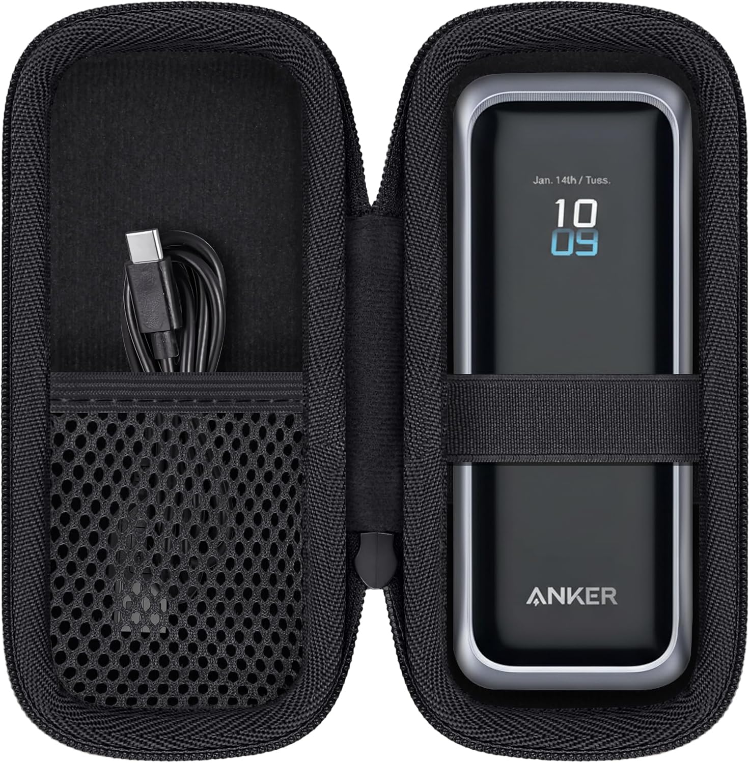 Khanka Case for Anker Prime Power Bank 20,100mAh 220W / 20,000mAh 200W,Storage Travel Cover for Anker Prime Power Bank 220W(A110B)/200W(A1336),Case Only (Black) Khanka Case for Anker Prime Power Bank 20,100mAh 220W / 20,000mAh 200W,Storage Travel Cover for Anker Prime Power Bank 220W(A110B)/200W(A1336),Case Only (Black)