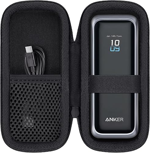 Vista 28 de khanka Funda de viaje Anker Prime Power Bank 27650mAh 250W Negro