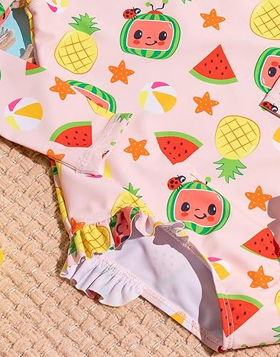 Miniatura 5 de CoComelon Traje de baño Niñas Niños Niños Pequeños Rosa Volante Traje de natación
