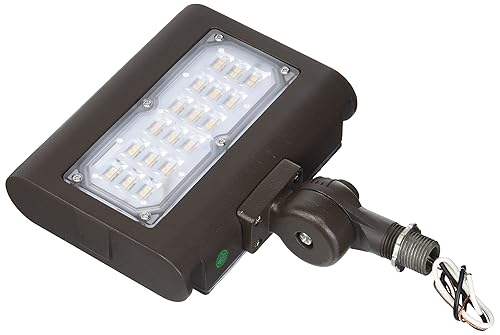 Morris Productos Luz de inundación LED de pantalla plana, Montaje de soporte - Diseño de perfil bajo, Carcasa de aluminio fundido a presión de