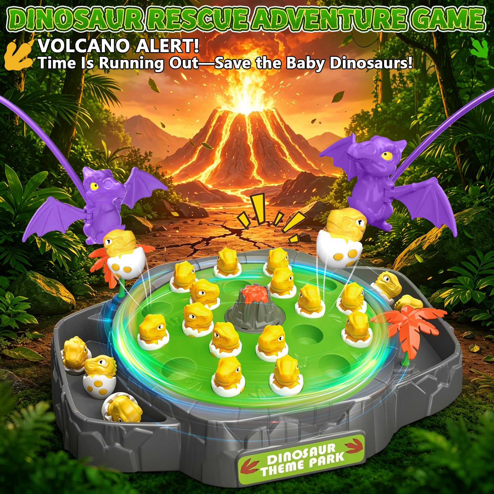 Dinosaur Rescue Game - Magnetic Pterosaur Fun! -2 Dinosaur Rescue Game - Magnetic Pterosaur Fun! -2