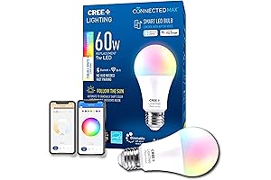 Cree Lighting Connected Max Smart Led Bulb A19 60W Tunable White +...