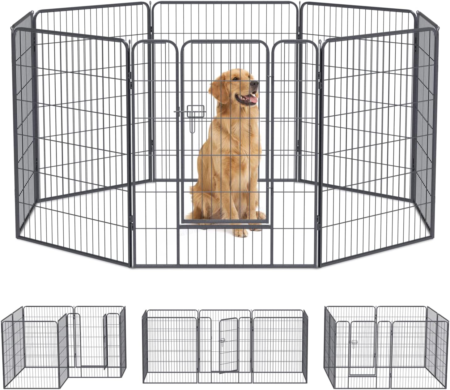Metal Playpen Puppy Pen Target Panel Pet Enclosure Target Outdoor