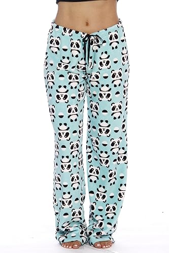Just Love Womens Plush Pajama Pants - Medium - Light Green
