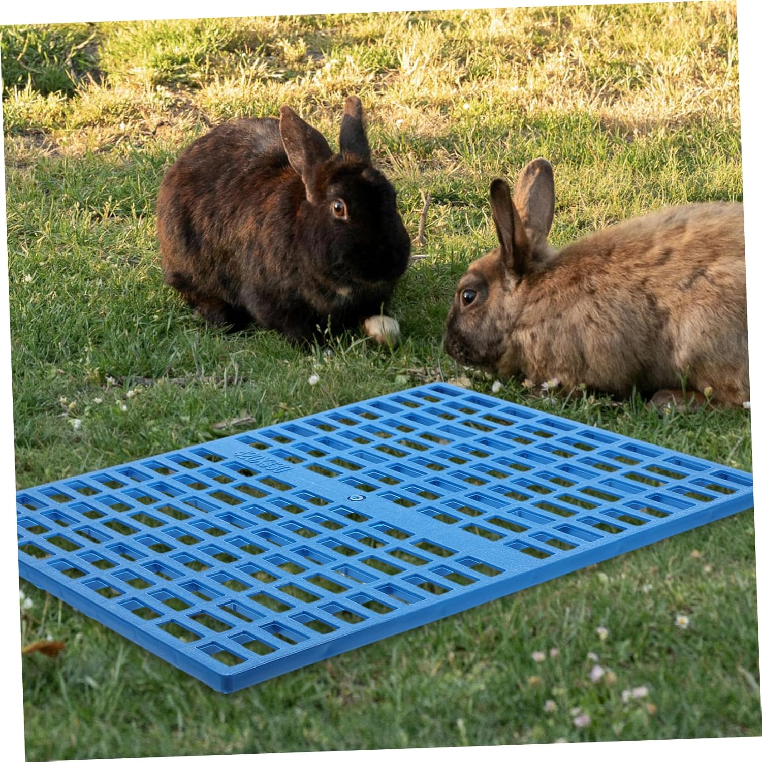 4Pcs Rabbit Cage Mats Leak Feet Pads for Animals Easy to Clean for Bunny Guinea Pig Chinchilla Multi Use Floor Mat for Cages and Home