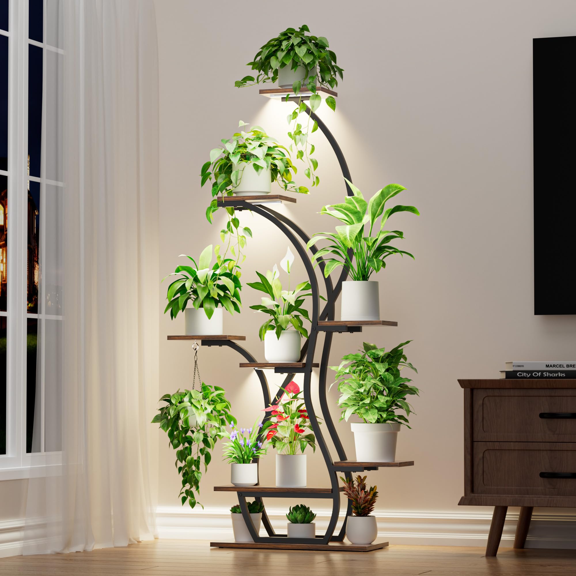 Plant Stand Indoor with Grow Lights - 65