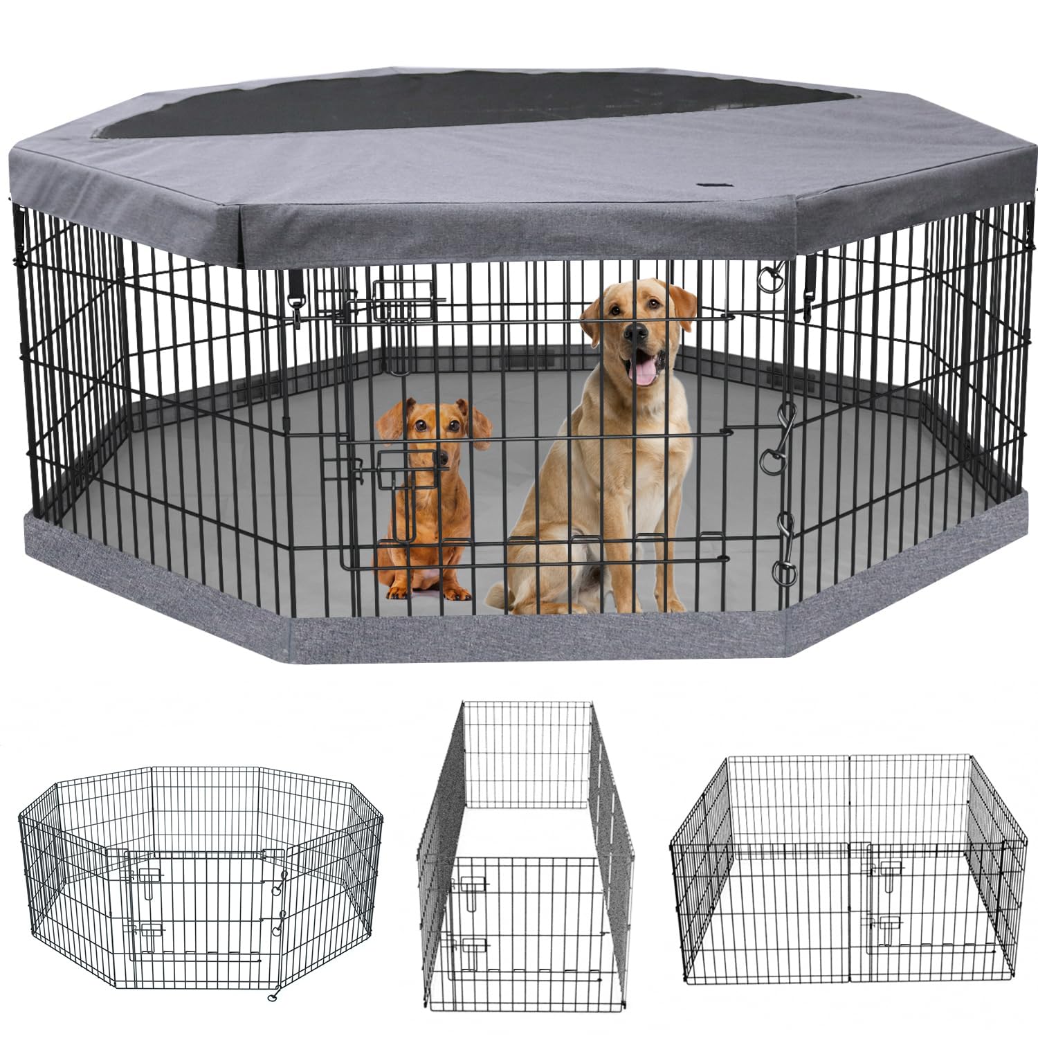 P・M・O・M・Y Amazon.com : PETIME Foldable Metal Dog Exercise Pen/Pet