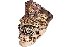 Gothic Skull Statues: An Eerie Masterpiece for Steampunk Enthusiasts