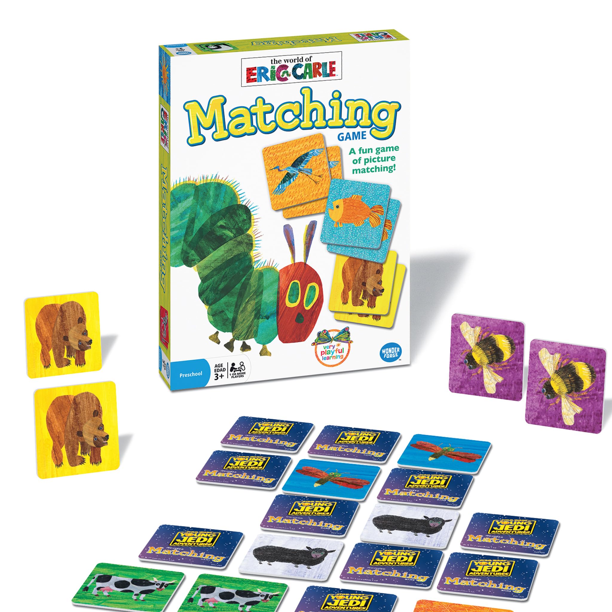 Wonder Forge Eric Carle Matching Game For Boys & Girls Age 3 To 5 - A Fun & Fast Animal Memory Game