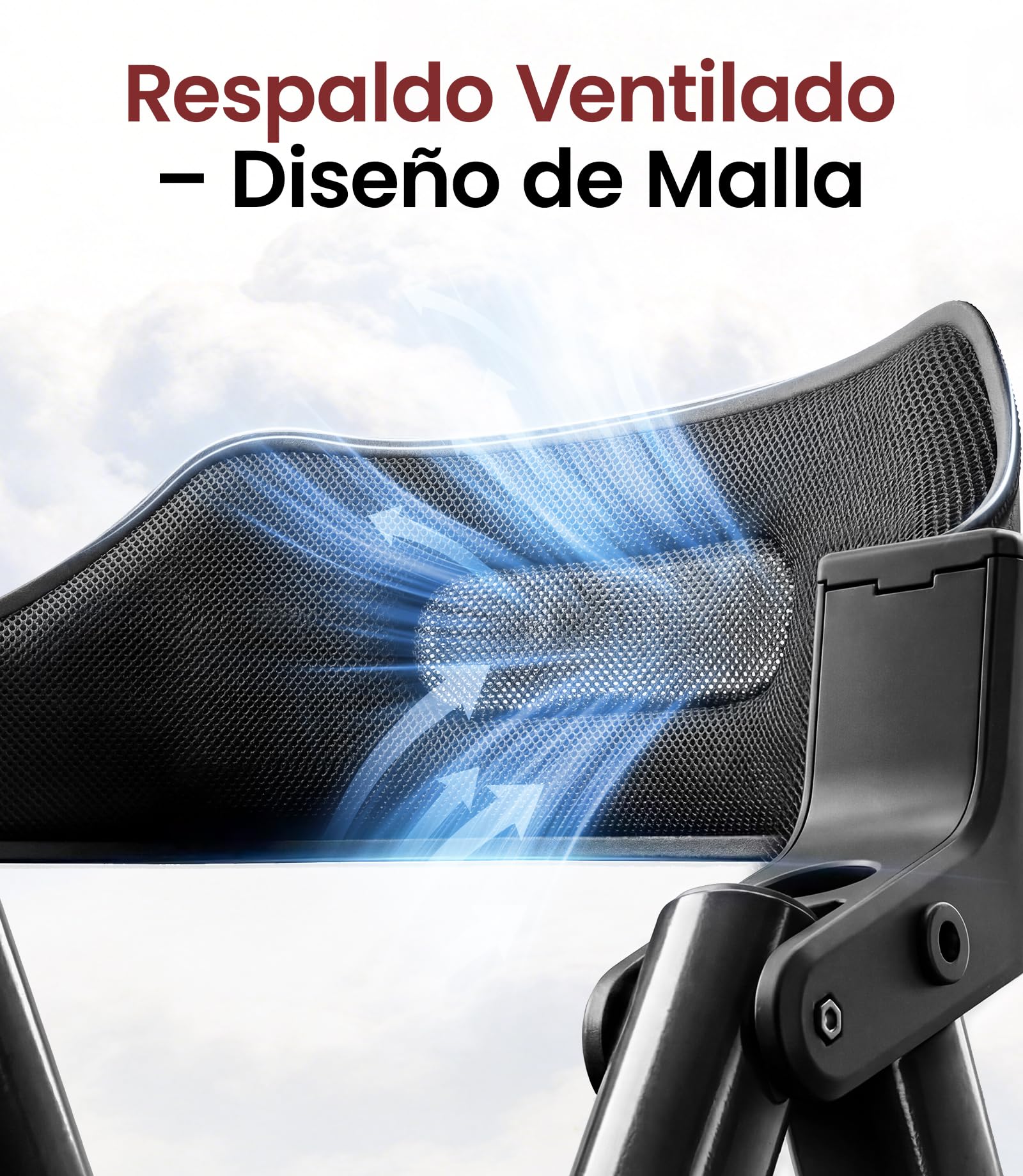 Andador para Ancianos con Asiento Plegable, Manillar y Asiento Regulables en Altura, Caminadores para Mayores, Ayuda para Caminar Ligera con Freno, Ruedas 8" Todoterreno, Negro