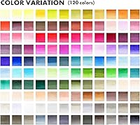 Vista 4 de Kuretake Zig Clean Color Real Brush Juego de 120 colores, rotuladores de punta de pincel, para profesionales y artistas, colorear, dibujo