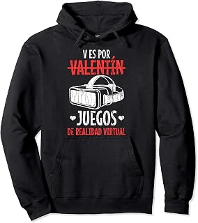 Divertida del día de San Valentín de Realidad Virtual Sudadera con Capucha