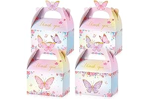 Butterfly-Themed Delightful 48-Pcs Candy Treat Favor Boxes