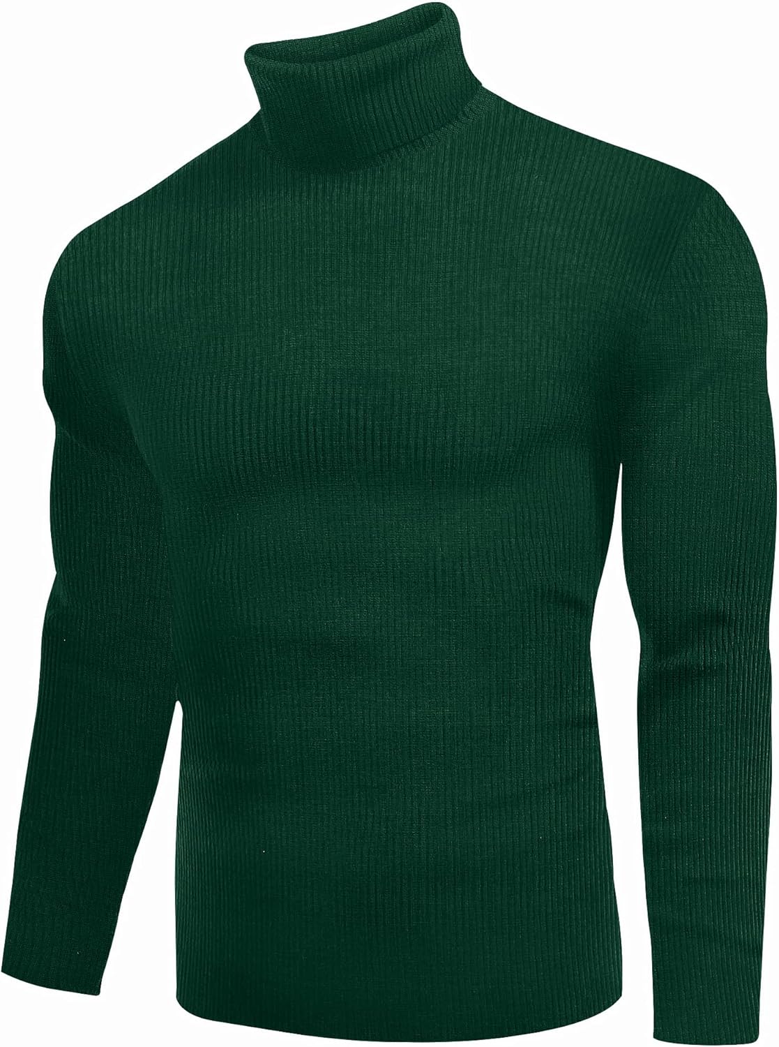 Ekouaer Mens Turtleneck Shirts Ribbed Lightweight Sweater Long Sleeve Casual Pullover Thermal Undershirts S-XXL - Image 4