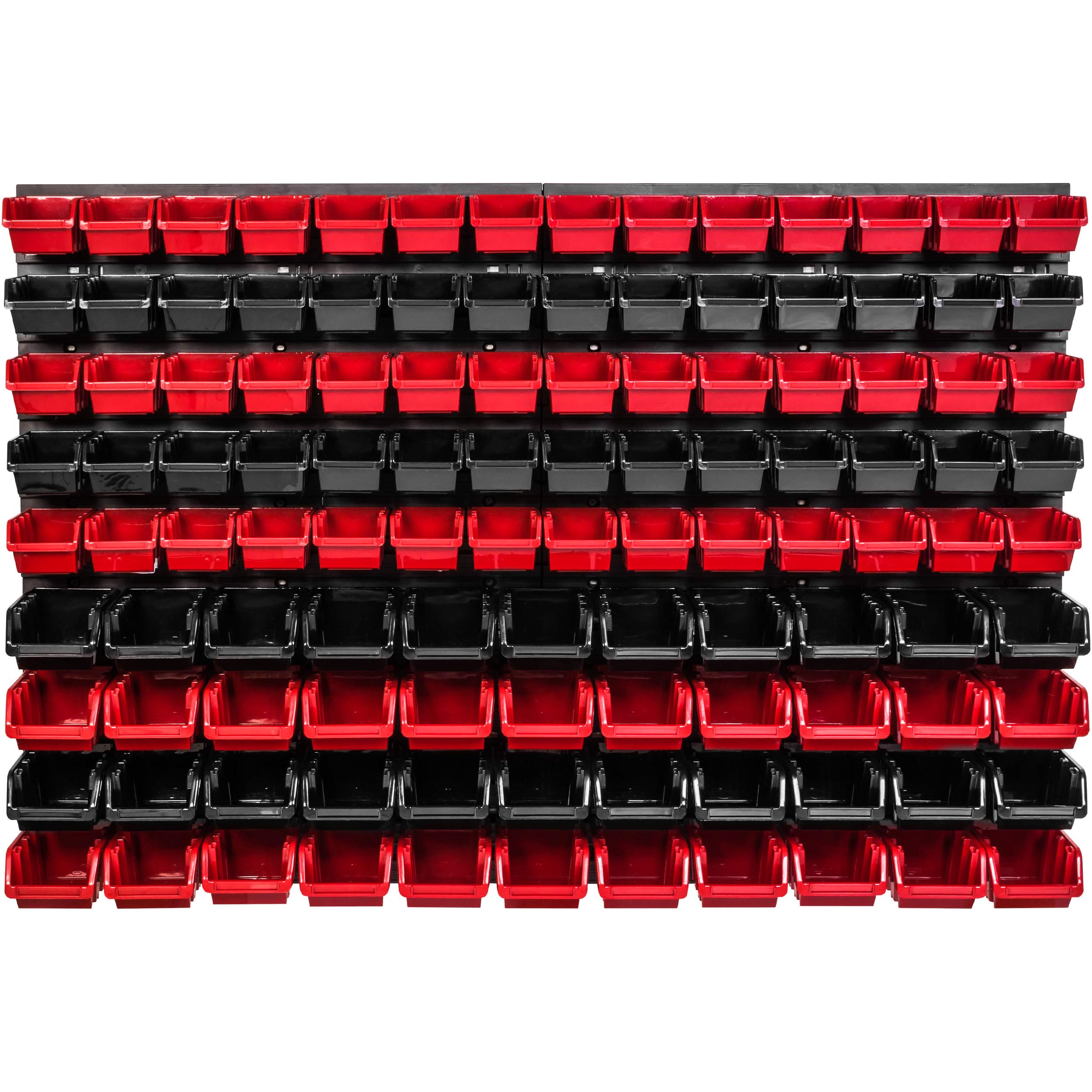 System magazynowy regał ścienny 1152 x 780 mm, 114 szt. pudełko, pojemniki do układania w stos, półki, bardzo mocne płyty ścienne, regał, możliwość rozbudowy, regał warsztatowy, magazyn, regał warsztatowy, regał ścienny, regał wtykowy