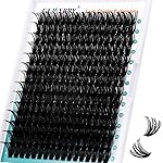 Eyelash Clusters Fluffy Lash Clusters Thick 280pcs Cluster Eyelash Extensions DIY At Home Individual Lashes Cluster Lashes by GEMERRY80P-15-20mm)