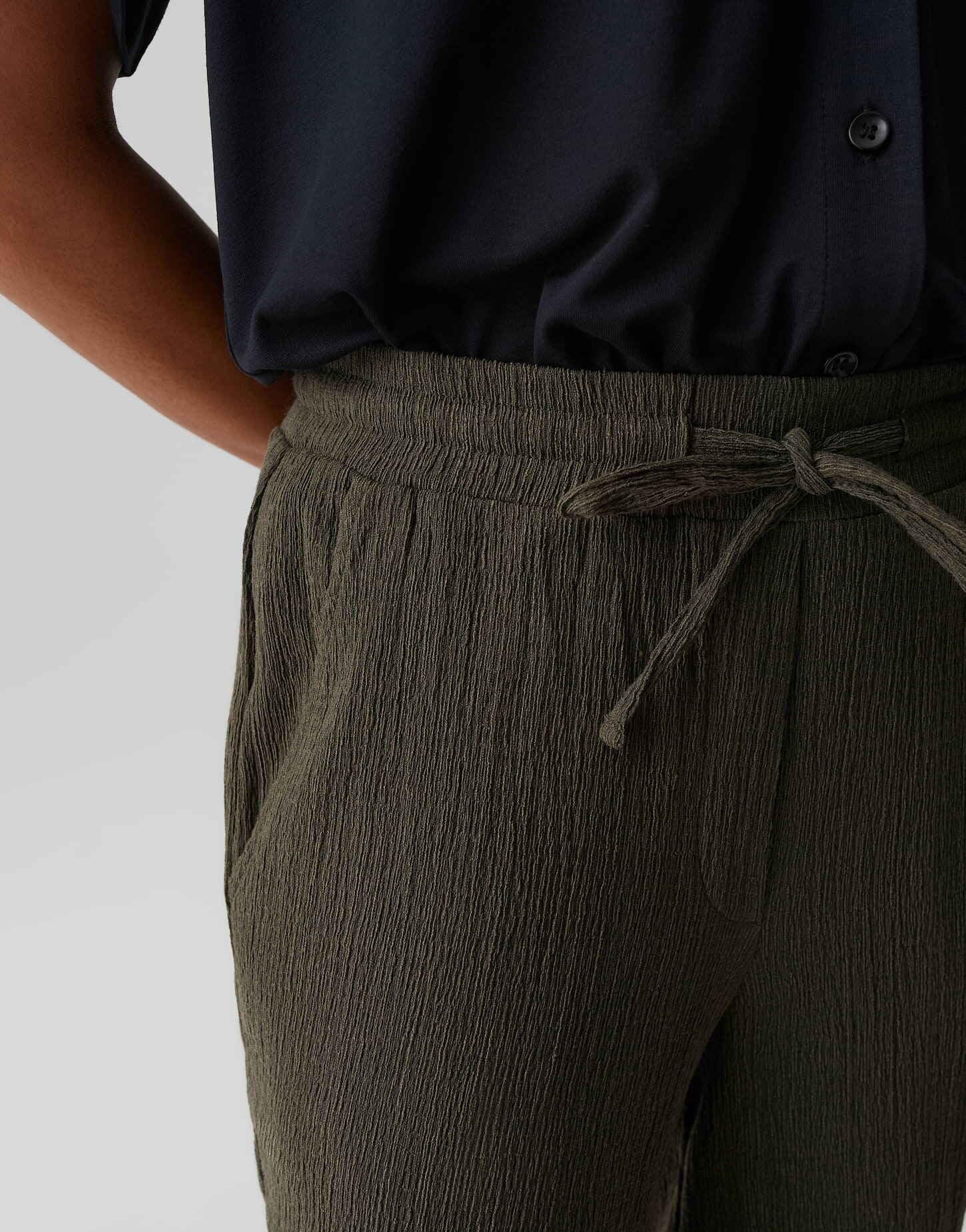 OPUS Damen City Pants | MILENI Sun Verkürzte City Pants in Crinkle Optik