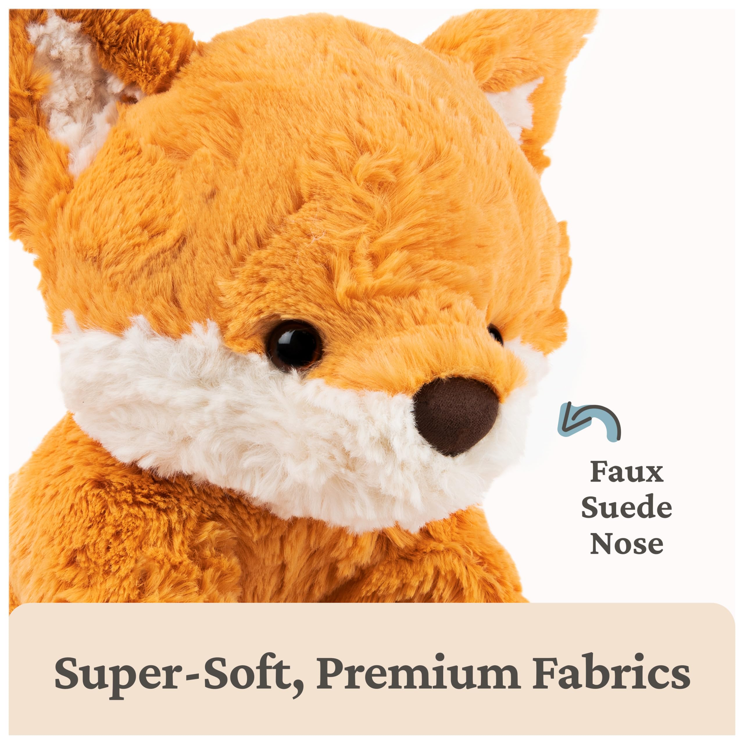 GUND Cozys Collection Fox Stuffed Animal Plush Toy for Ages 1 and Up, Orange, 10”