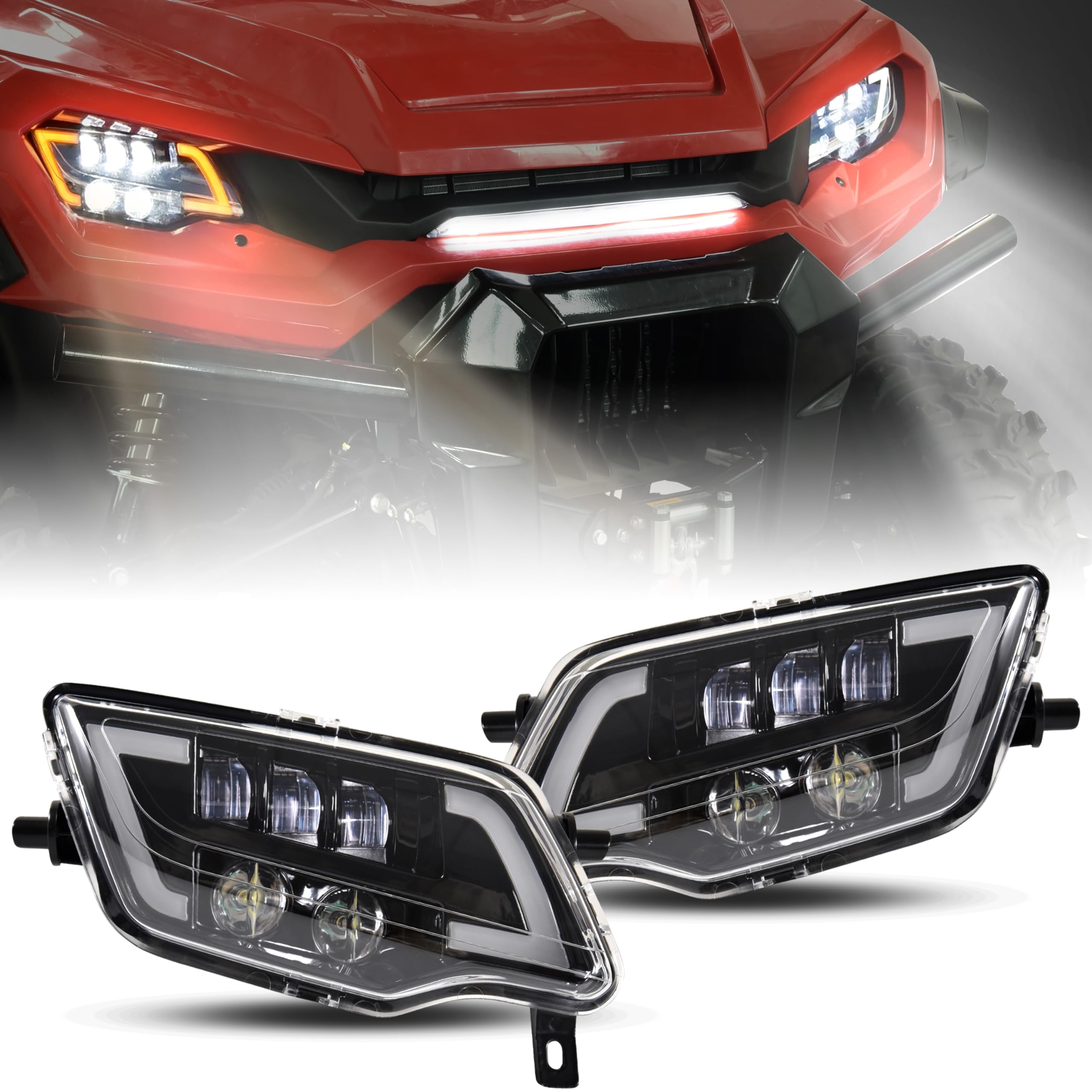 For Honda Pioneer 500 700 2014-2021 LED Bulbs Headlights Lights - Foto 6