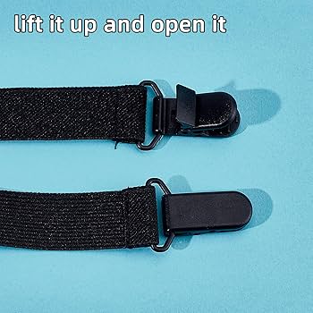 NICENEEDED 4 stuks verstelbare bootclips voor cowboylaarzen, elastische motorlaarzen riemen, stijgbeugels beenriem met zware stevige clip om je broek verscholen te houden