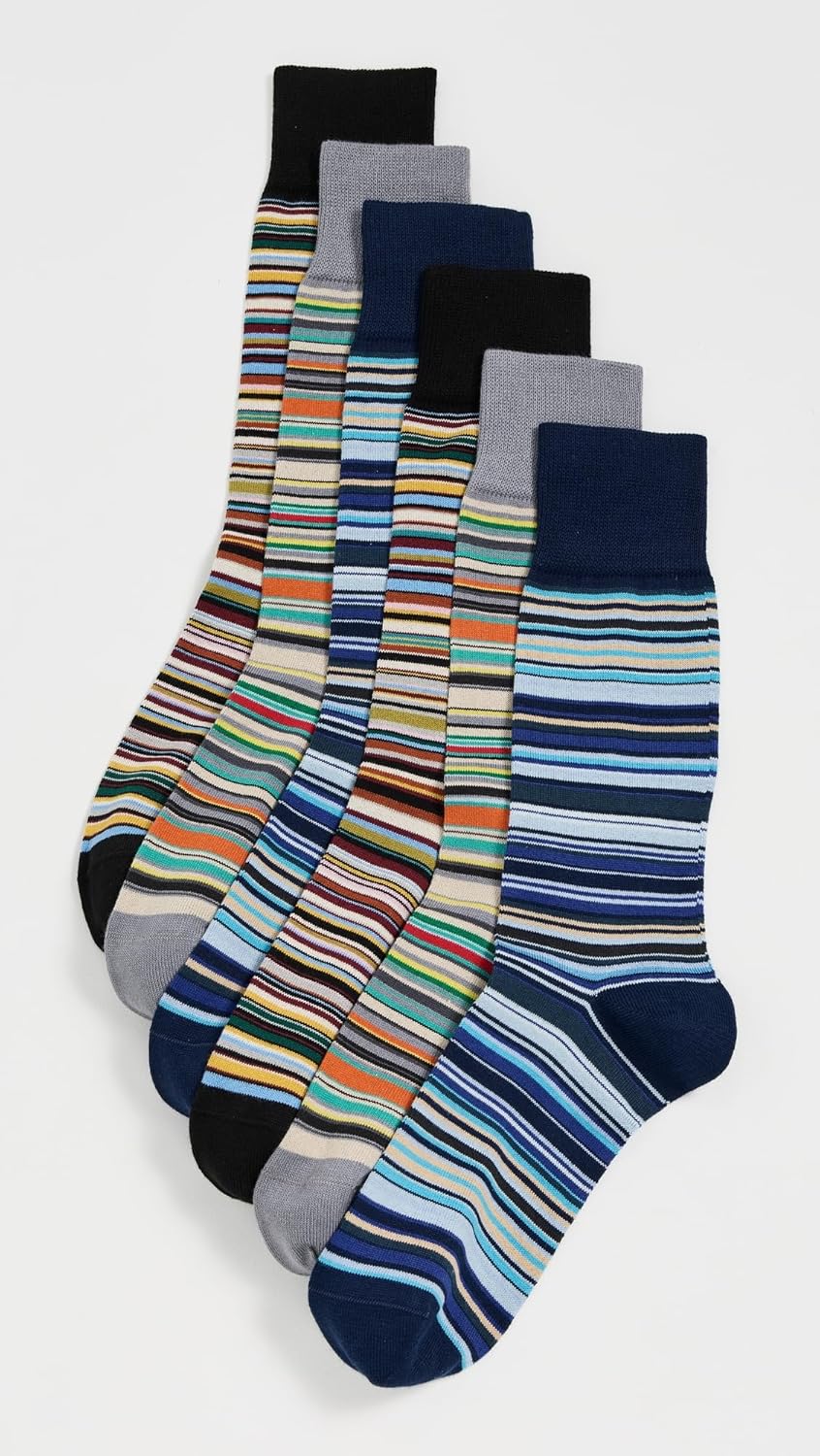 Paul Smith Men's Signature Sock 6 Pack