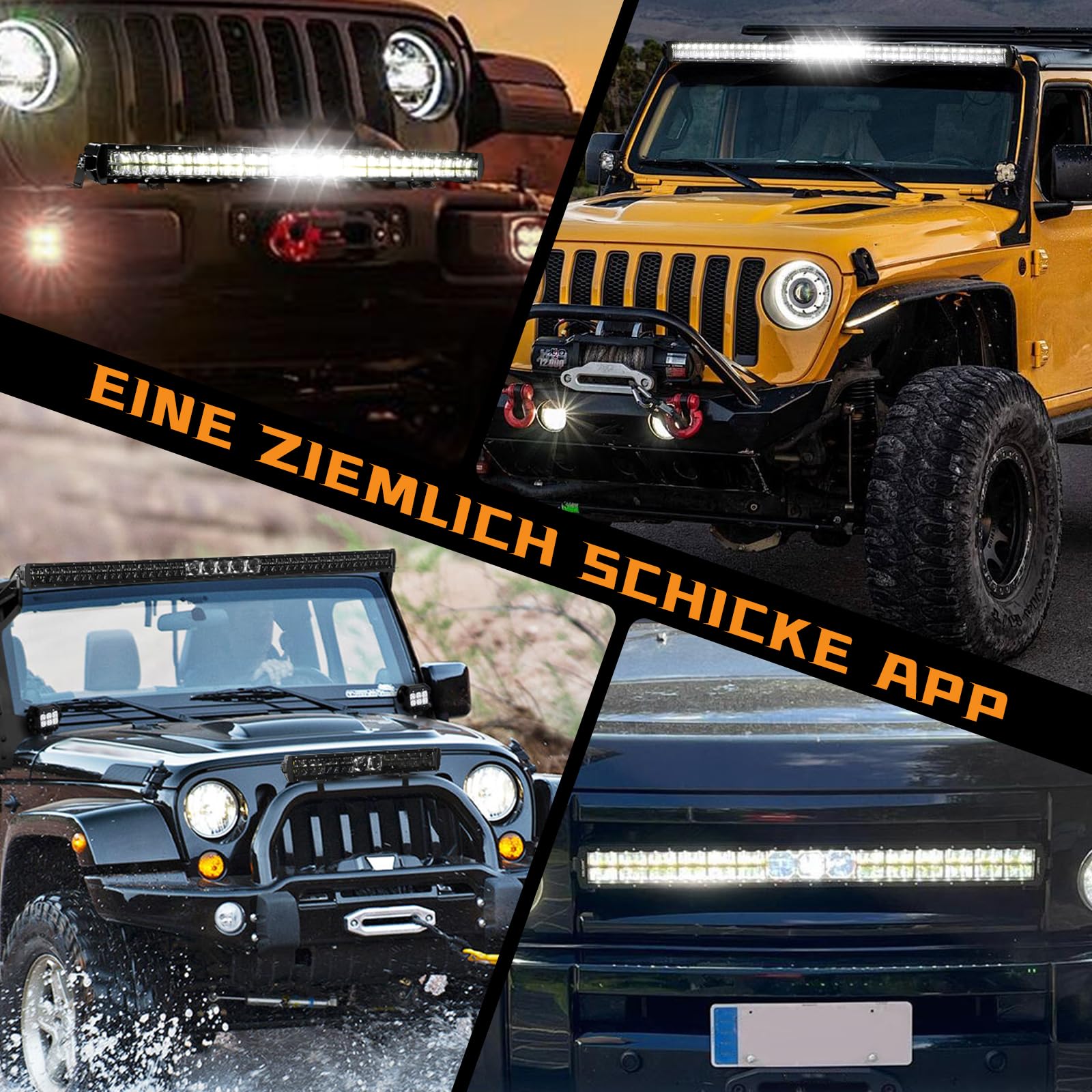 CO LIGHT 52'' (1,3m) Lightbar Auto, LED Fernscheinwerfer 12V 24V 220W 44000LM IP68, LED Bar für Offroad/LKW/Wohnmobil, Ultra-weitreichender Spot-Scheinwerfer