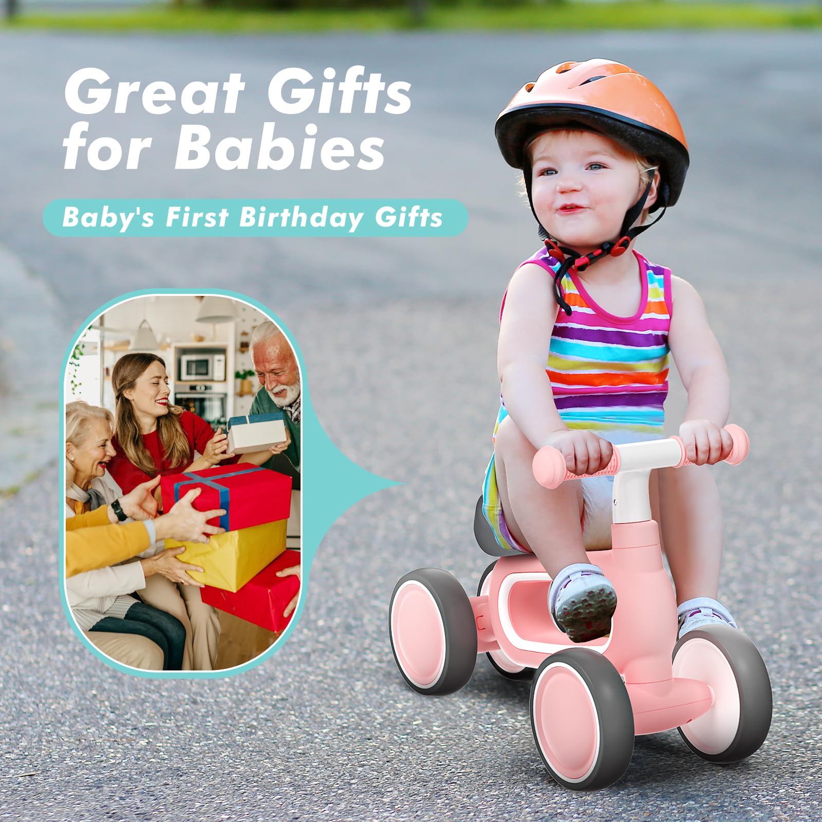 Angessey Toddler Balance Bike 2 Year Old, Age 24 Months to 5 Years Old, 12 Inch Push Bicycle with Customize Plate