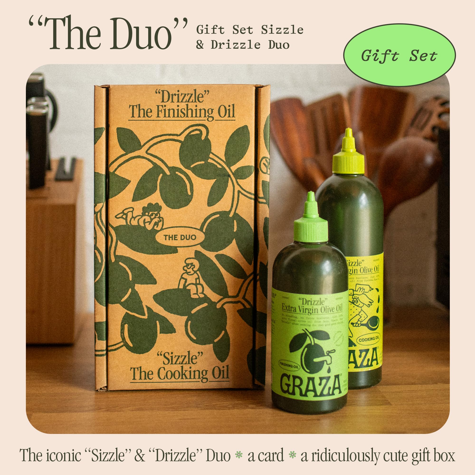 Amazon.com : Graza The Duo with Sizzle & Drizzle Olive Oils Gift