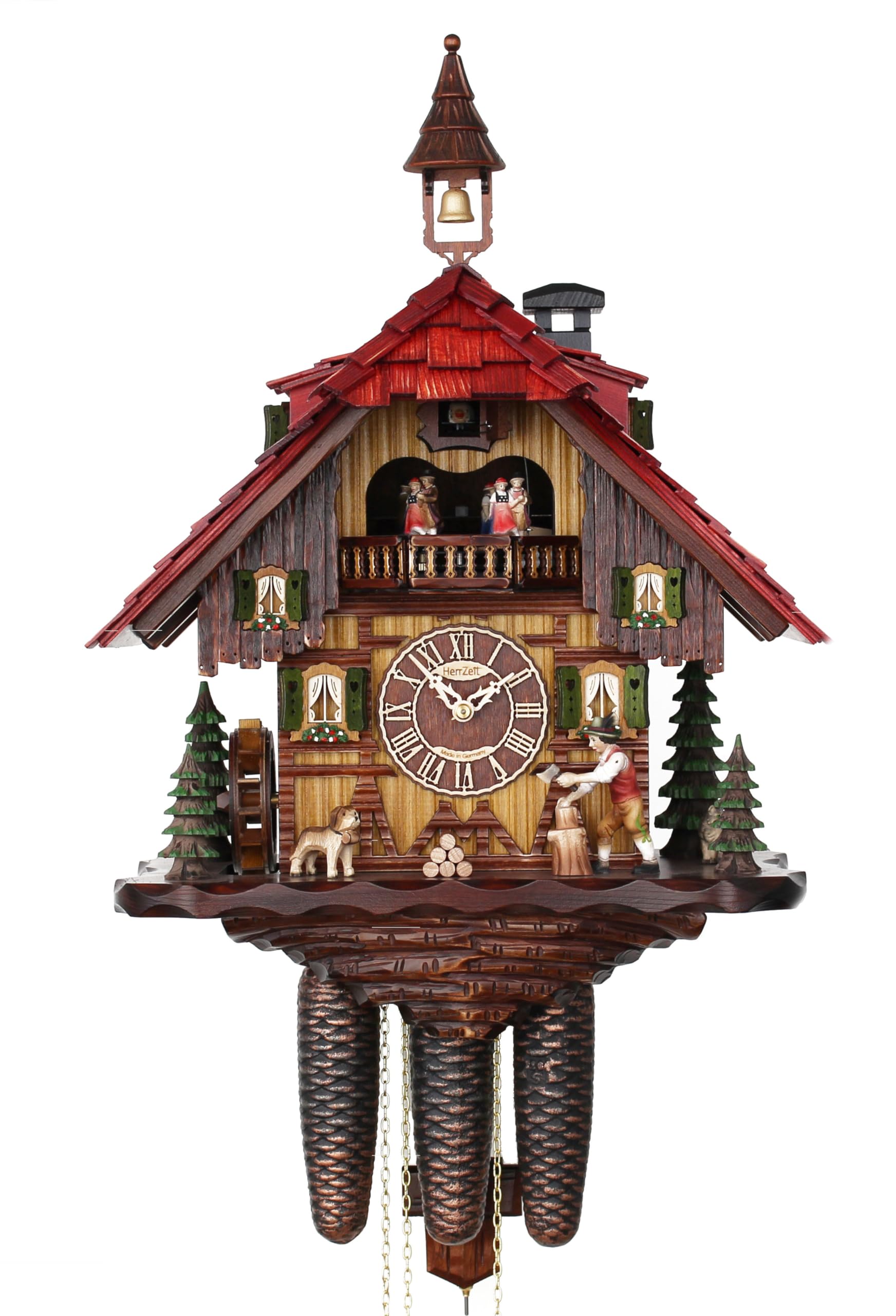 HerrZeit by Adolf Herr Cuckoo Clock - The Busy Woodchopper