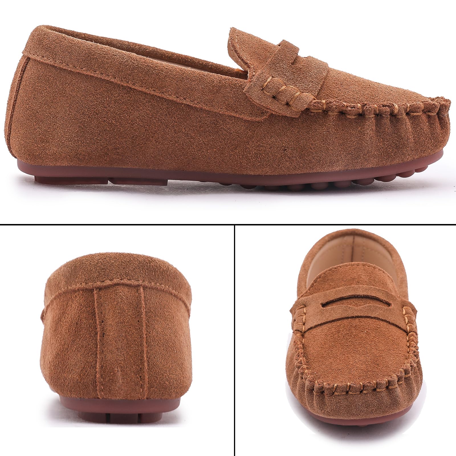 WUIWUIYU Garçon Classique Mocassins Fille Formel Robe École Chaussures Chaussure d'uniforme Scolaire