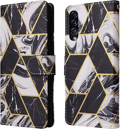 Miniatura 8 de Asuwish Compatible con Xiaomi Redmi 9A Redme 9i Funda tipo cartera y protector de pantalla de vidrio templado, soporte de cuero con tapa para