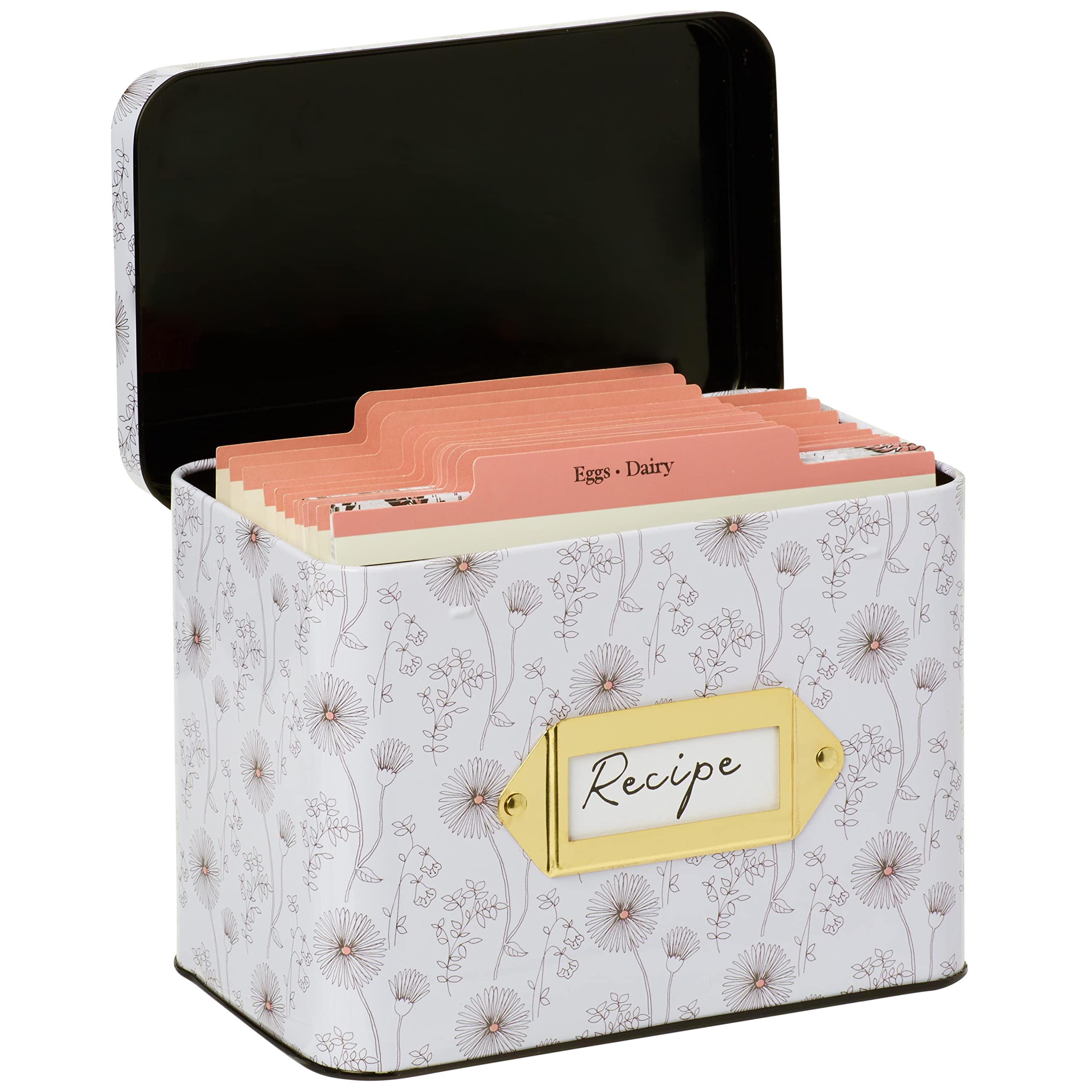 C.R. Gibson Night And Day Blush - Carpeta Para Tarjetas De Recetas