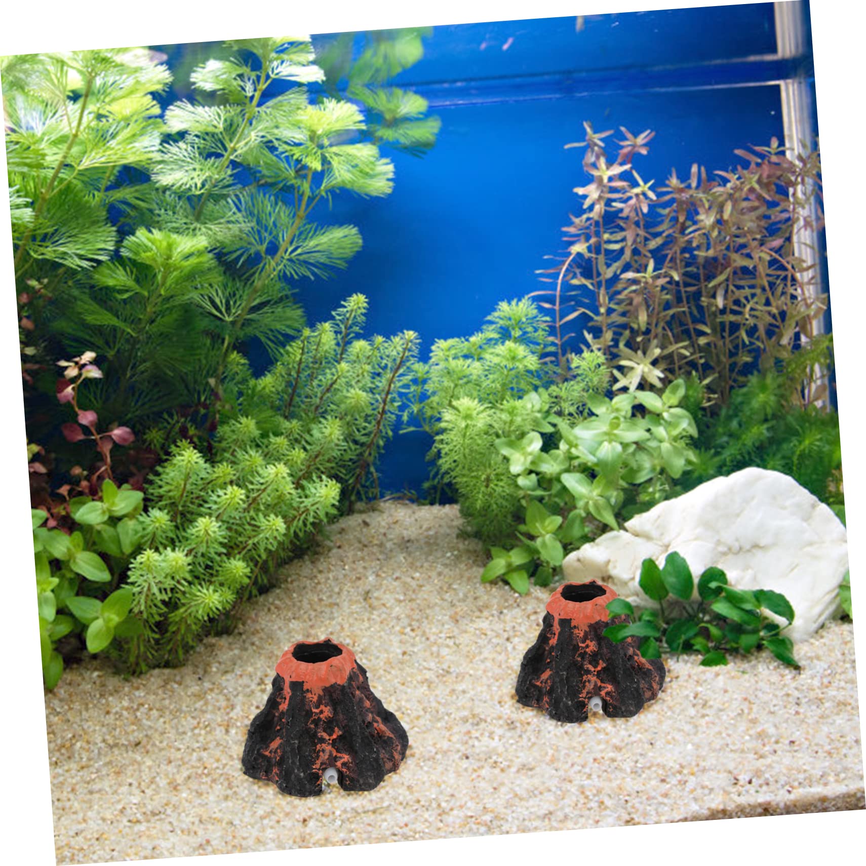 DOITOOL 6stücke Simulation Vulkan Dekoration Für Aquarium Lebensnahe Unterwasser-ressin Kunst Für Fisch Tank Versteckmöglichkeiten Für Aquarientiere
