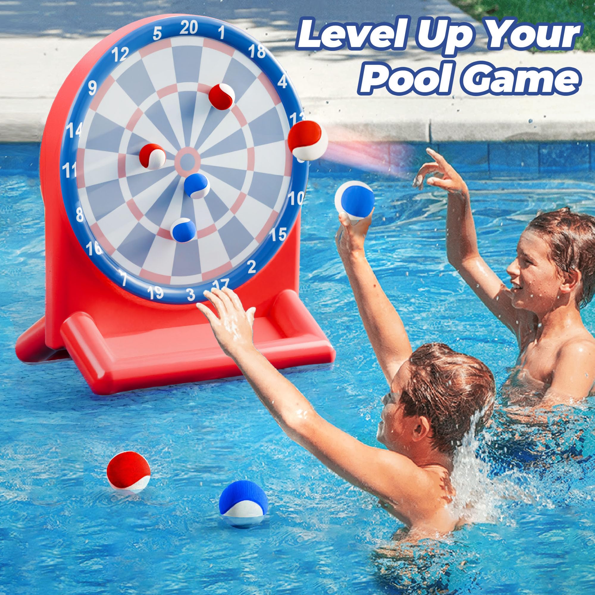 Funscape Juguete de billar rojo para niños