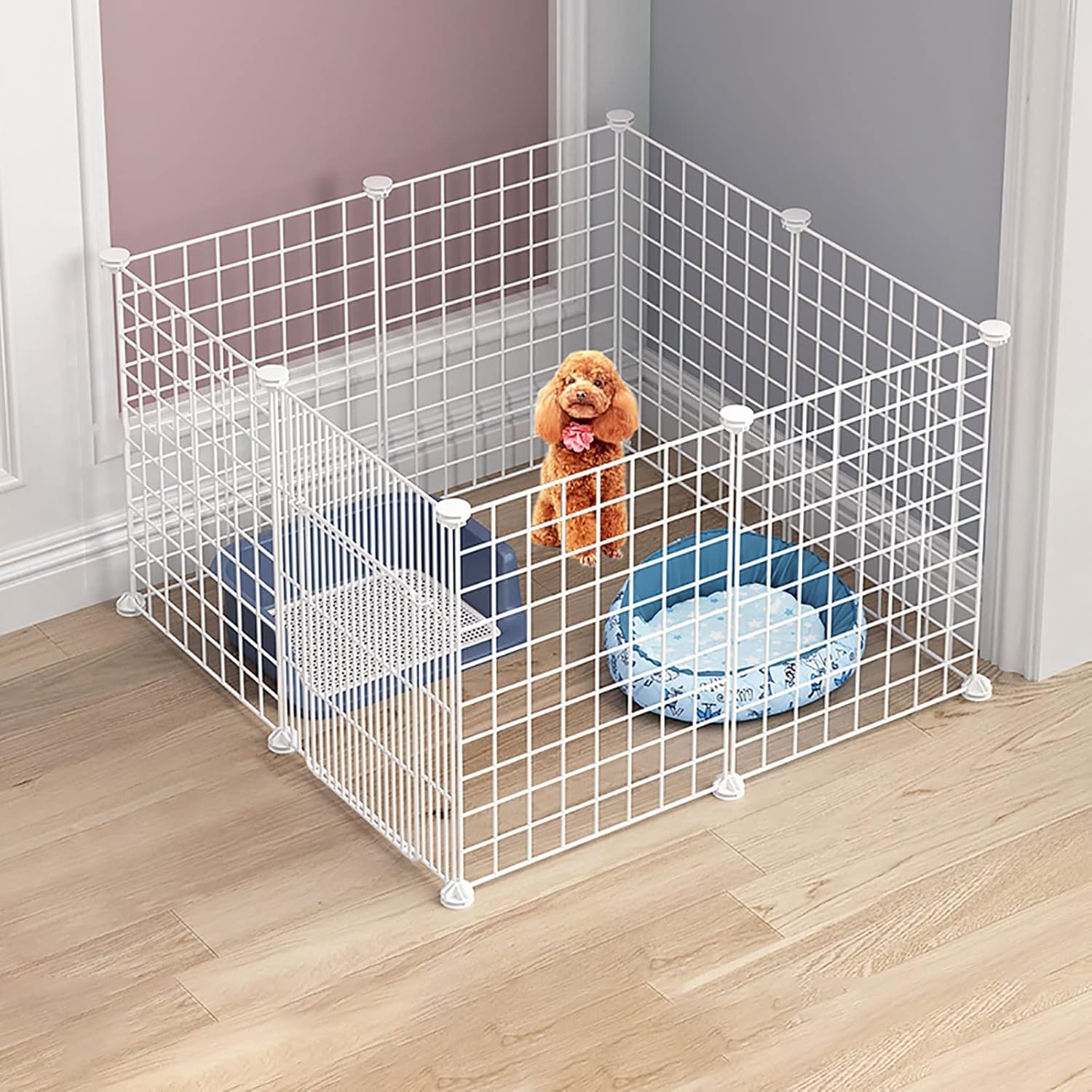 Cat Cages Indoor Litter Dog Playpens Caves Houses Box Kitten Cage Cats Outdoor Enclosures,Indoor Cat Playpen & Crate - Spacious Cat Enclosure for Small Animals, Ideal for 1-3 Cats & Kittens,