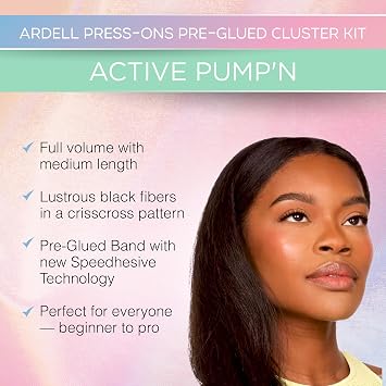 Ardell Active Press On Preglued Underlash Clusters - Pump'n, 1-Pack