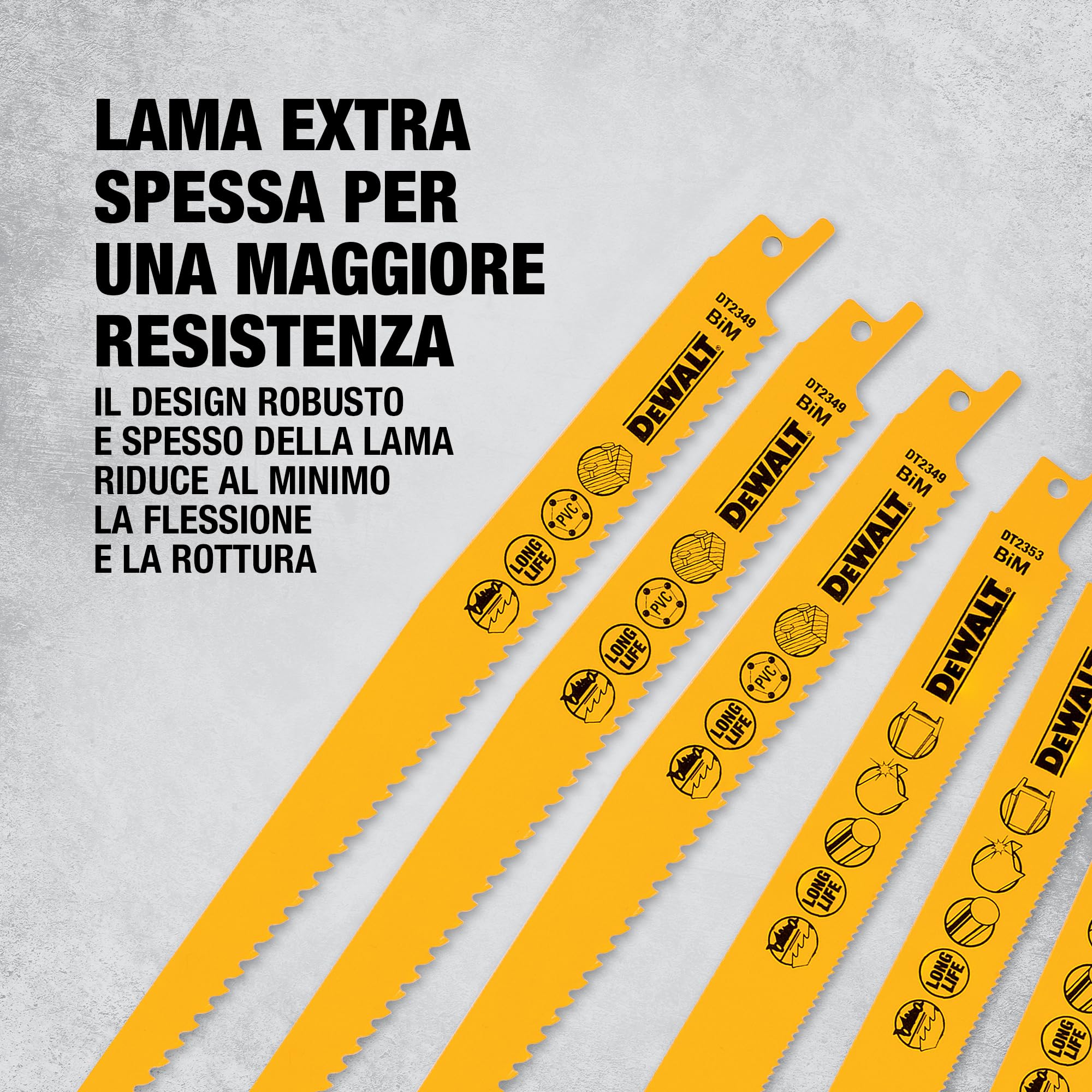 DEWALT Set di lame alternative bimetalliche miste e custodia (12 pz.), DT2445-QZ