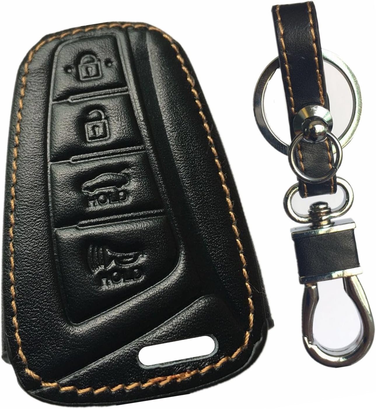 Amazon.com: KAWIHEN Leather Smart Remote Key Fob Case Keyless Entry ...
