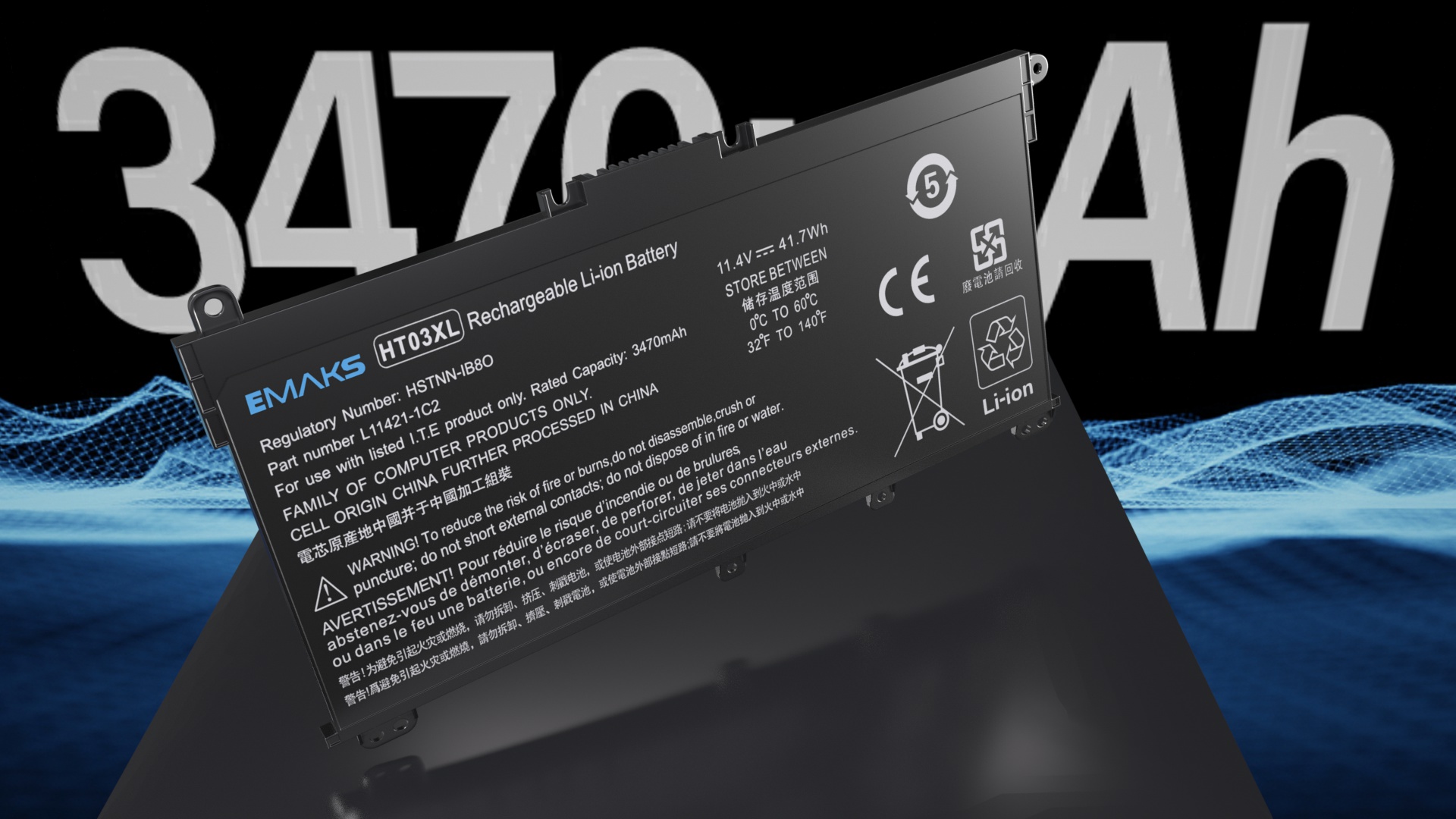 Amazon.com: HT03XL Battery for HP Pavilion 14 14-CE 14-CF 14-CM