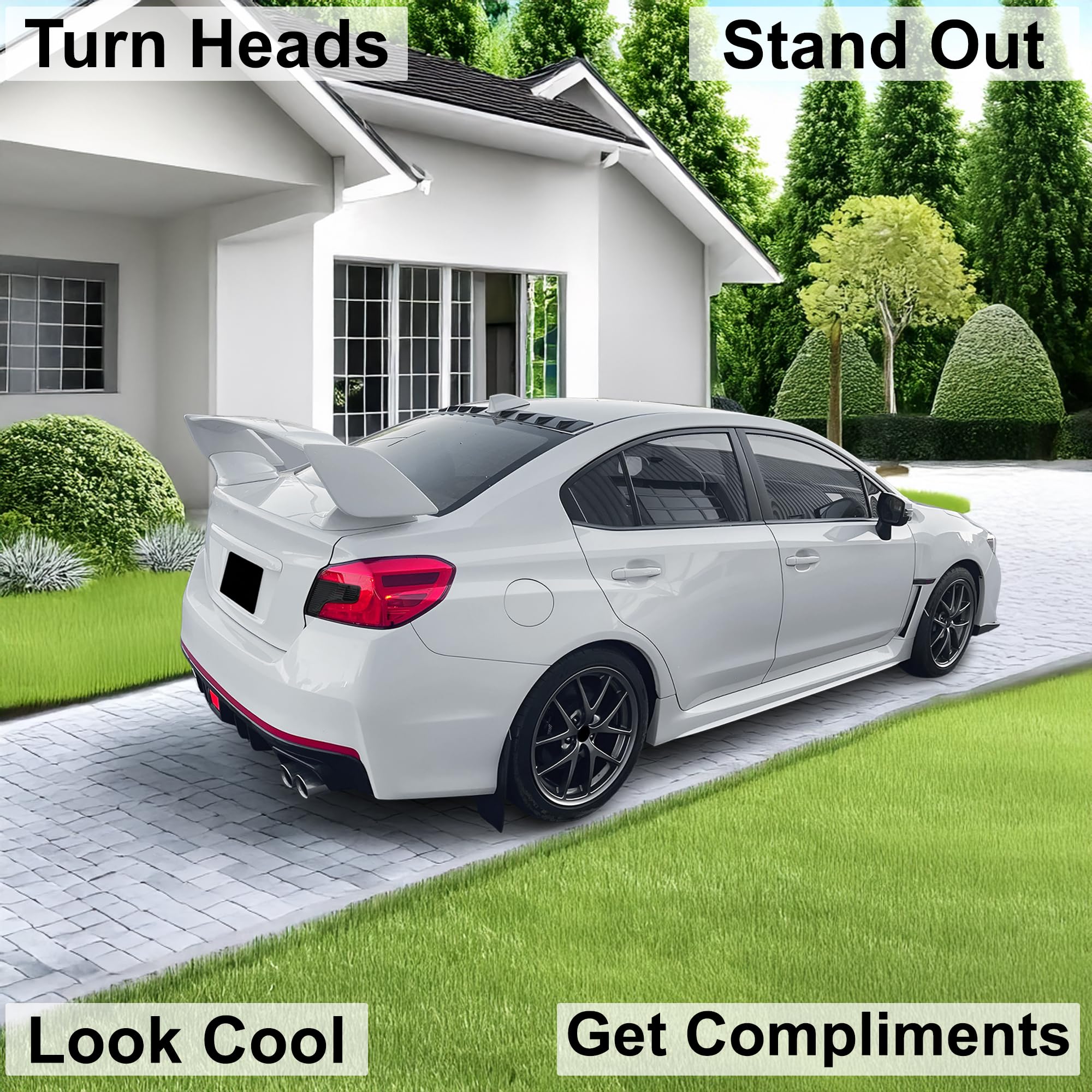 BOGAR TECH DESIGNS Tail Light Taillight Tint Kit Compatible with Subaru WRX/STI 2015-2021, Dark Smoke