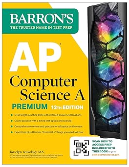 AP Computer Science A Premium, 12th Edition: Prep Book with 6 Practice Tests + Comprehensive Review + Online Practice (Barron's AP Prep)-Wow! eBook