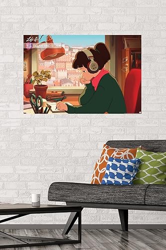 Miniatura 2 de Trends International Lofi Girl - Póster de pared para relajarse y estudiar