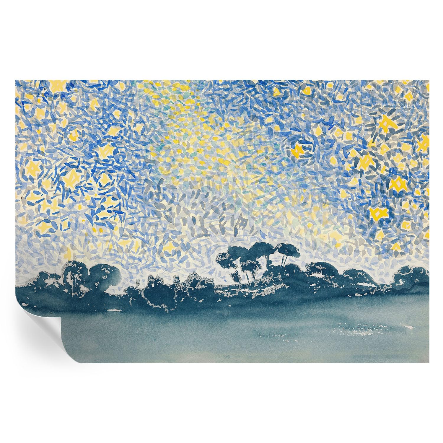 Papel pintado para cubrir imperfecciones en paredes lisas con vinilo estrella