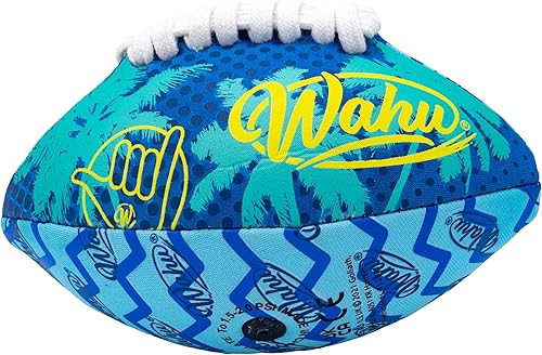 WAHU Mini fútbol de playa 100% impermeable con cordones reales para jugar dentro y fuera del agua, mini fútbol de 6.5 pulgadas para juegos de